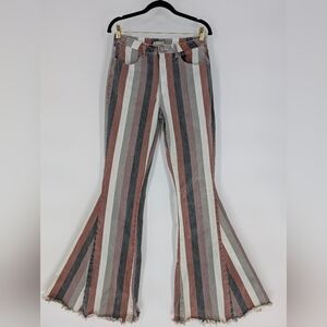 Striped Flare & Wide Leg Jeans